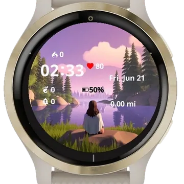 Cartoony Jesus Christ Lifesyle Garmin watch face preview