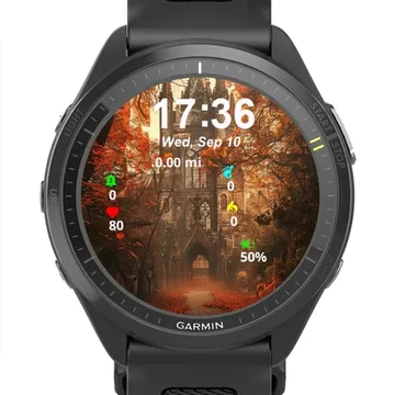 Castle Background Garmin watch face preview