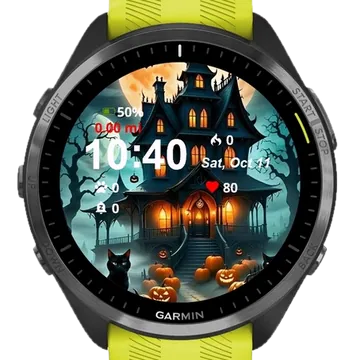 Castle Halloween Garmin watch face preview