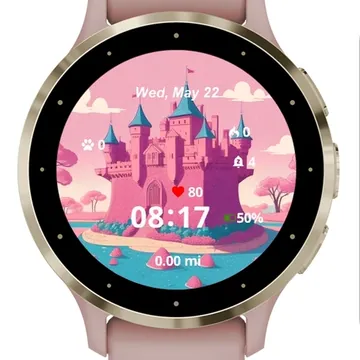 Castle Land Garmin watch face preview