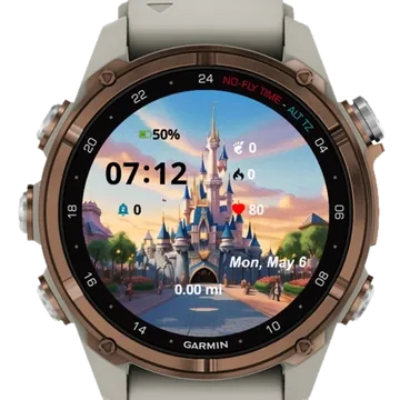 Castle People Walking Garmin watch face preview
