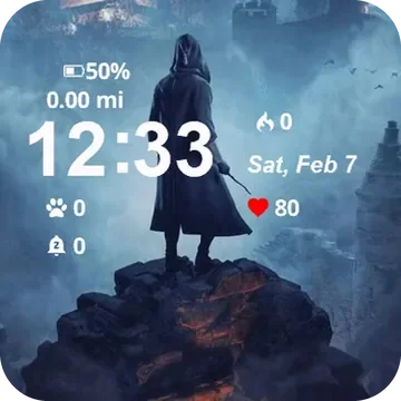 Castle Potter Garmin watch face preview