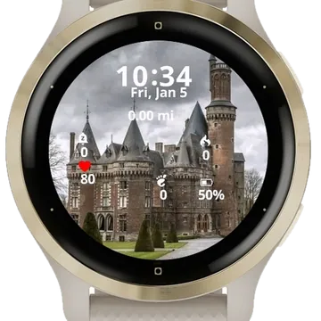 Castle Wallonia Garmin watch face preview