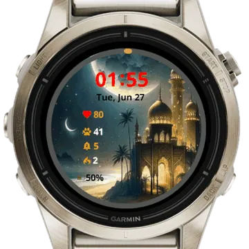 Castle Garmin watch face preview