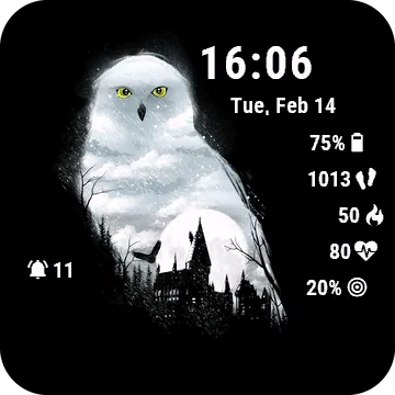 Castleowl Garmin watch face preview