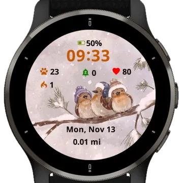 Celebrate Each New Day Garmin watch face preview