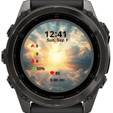 Celestial beauty Divine Garmin watch face preview