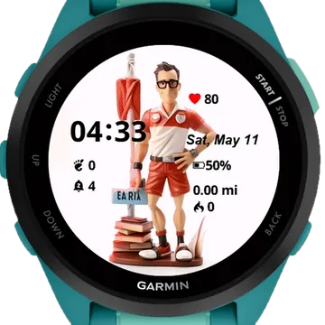 Character Sport Garmin watch face preview