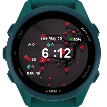 Cherry Blossom Tree Garmin watch face preview