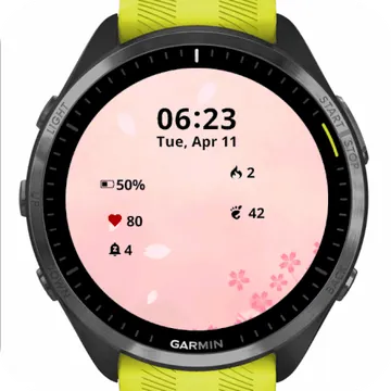 Cherry Blossom Garmin watch face preview