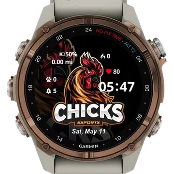 Chicks Garmin watch face preview