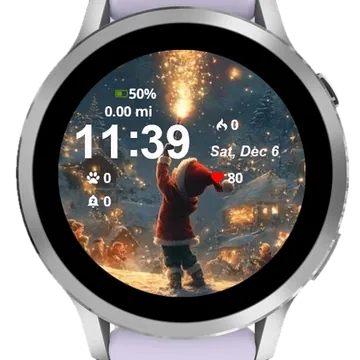 Child Holding Sparkle Wand Garmin watch face preview