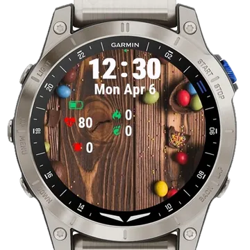 Chocolate Easter Garmin watch face preview