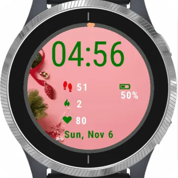 Christmas Garmin watch face preview