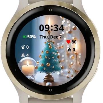 Christmas Garmin watch face preview