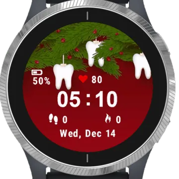 Christmas Garmin watch face preview