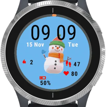 Christmas Animated Garmin watch face preview