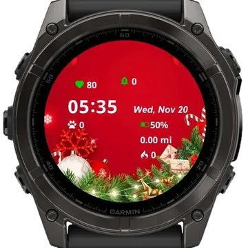 Christmas Art Garmin watch face preview