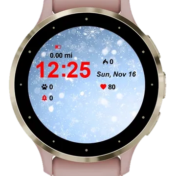 Christmas Background Garmin watch face preview