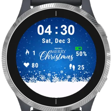 Christmas Background Garmin watch face preview