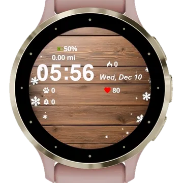 Christmas Background Fir Garmin watch face preview