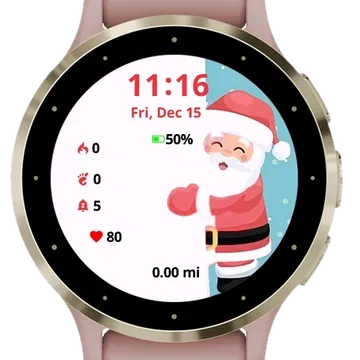Christmas Card For Dedication Garmin watch face preview