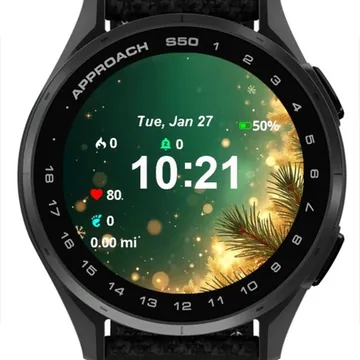 Christmas Cones 2 Garmin watch face preview