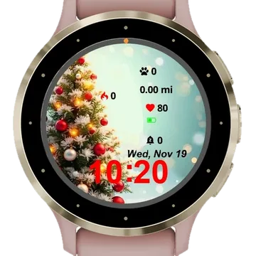 Christmas Corner Garmin watch face preview