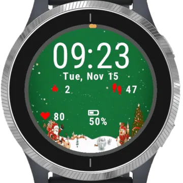 Christmas Creative Garmin watch face preview