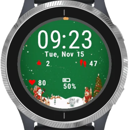 Christmas Creative Garmin watch face preview