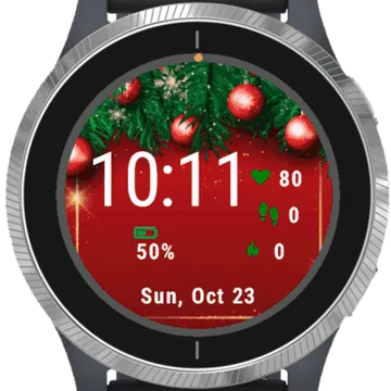 Christmas Design 2 Garmin watch face preview