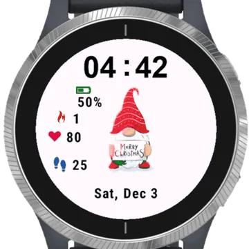 Christmas Elf Garmin watch face preview