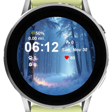 Christmas For Crafts Garmin watch face preview