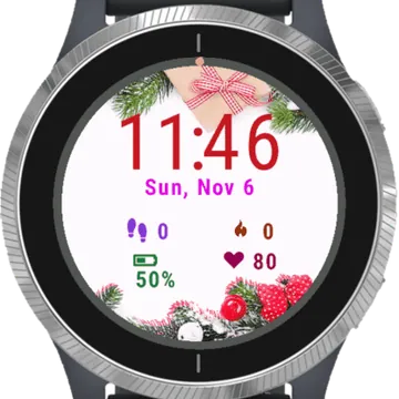 Christmas Frame Garmin watch face preview