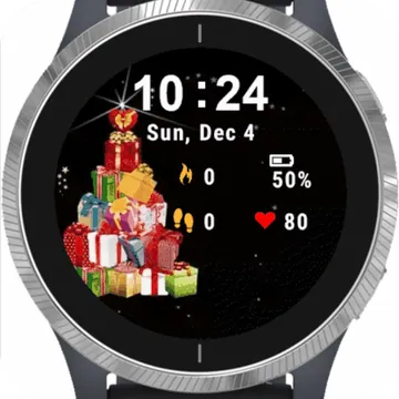 Christmas Gift Garmin watch face preview