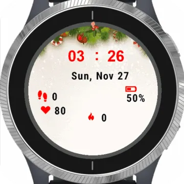 Christmas Gift Garmin watch face preview