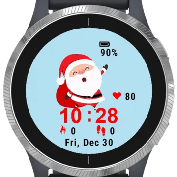 Christmas Greeting Garmin watch face preview