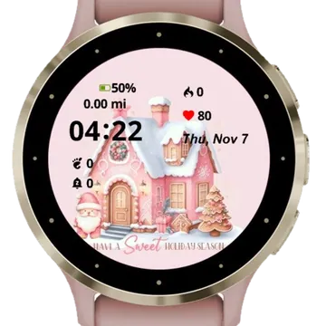 Christmas House Garmin watch face preview