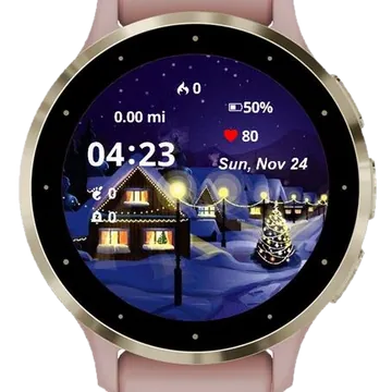 Christmas House Garmin watch face preview