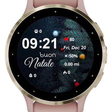 Christmas Landscape 2 Garmin watch face preview