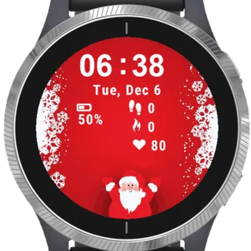 Christmas Poster Design Garmin watch face preview
