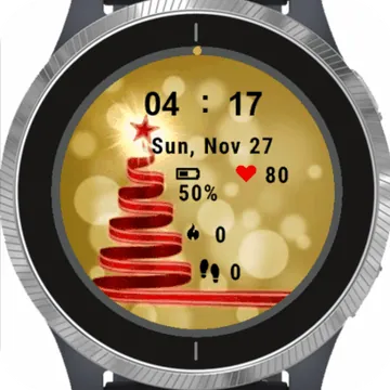 Christmas Present Garmin watch face preview