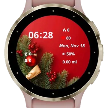 Christmas Studio Garmin watch face preview