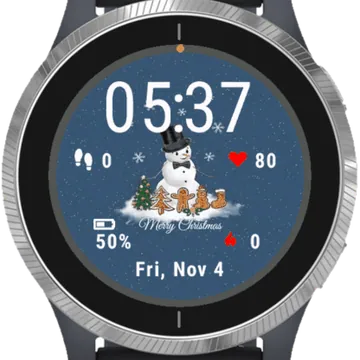 Christmas Time Winter Garmin watch face preview