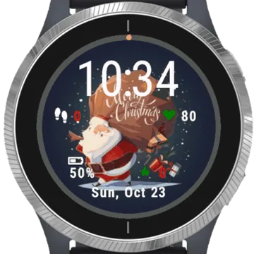 Christmas Time Garmin watch face preview