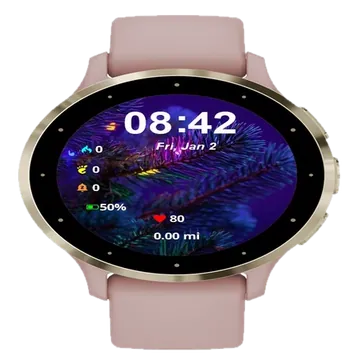 Christmas Tree Colorful Garmin watch face preview