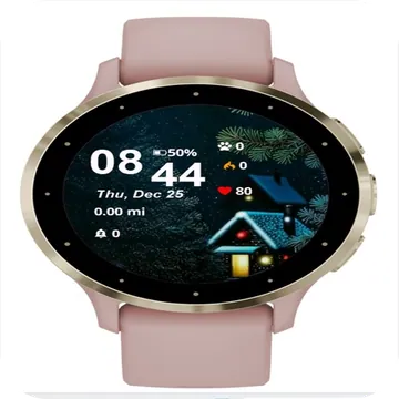 Christmas Tree House Star Garmin watch face preview