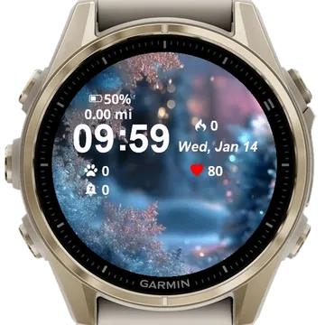 Christmas Tree Lights Garmin watch face preview