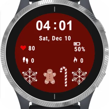 Christmas Vibes Garmin watch face preview