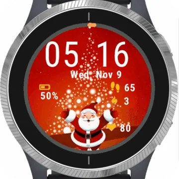 Christmas Wallpaper Garmin watch face preview